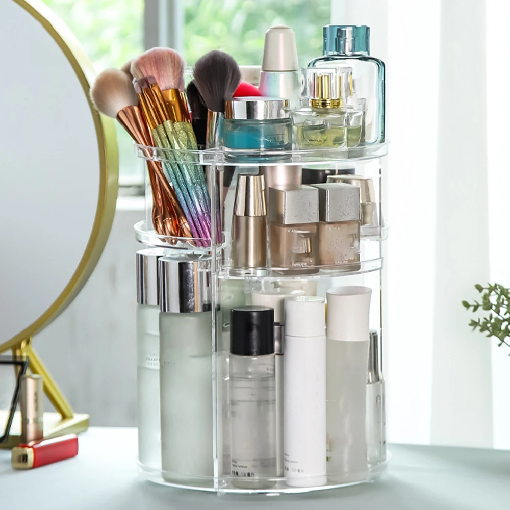 

Пластиковый вращающийся органайзер для косметики