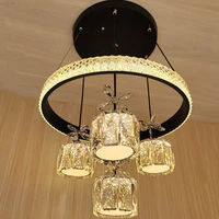modern luxury chandelier crystal bedroom dining room design adjustable ceiling lights hallway lampara techo room decor jw50dd