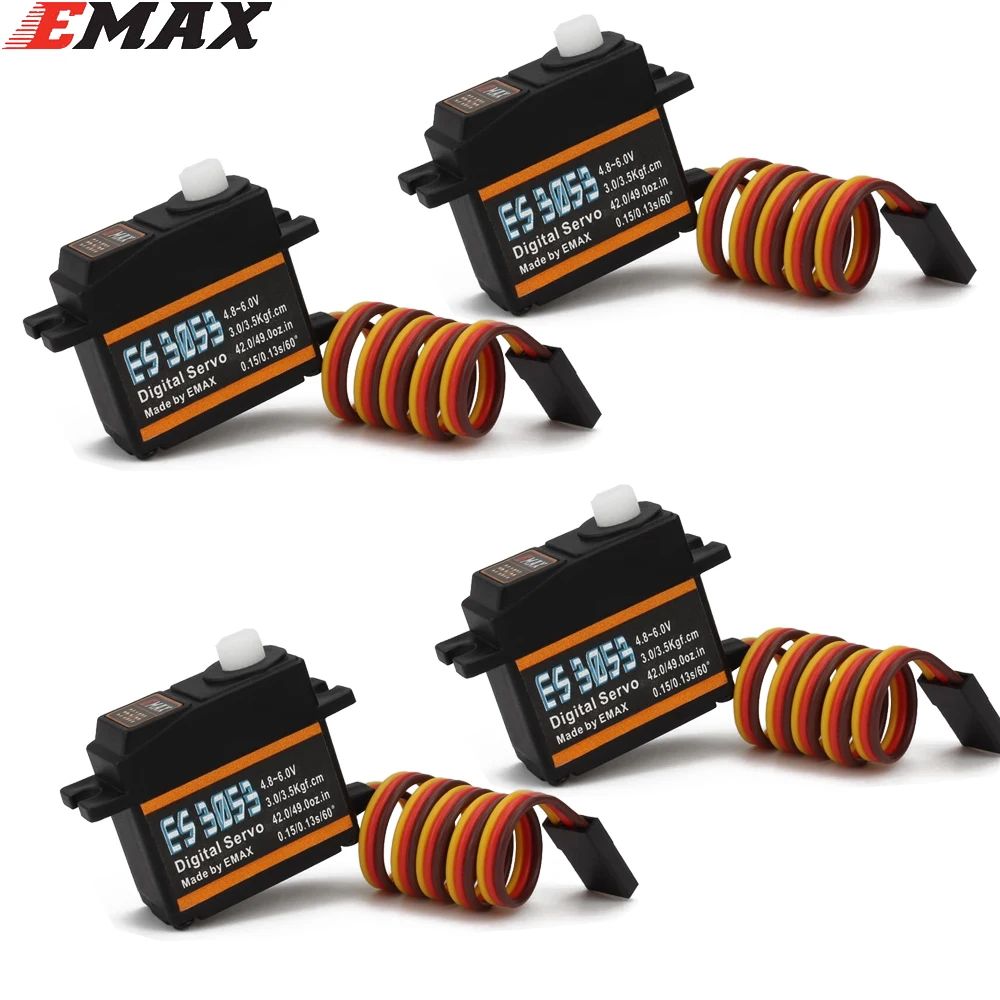 EMAX ES3053 17g пластиковый/металлический аналоговый/цифровой сервопривод для F3A 3D RC
