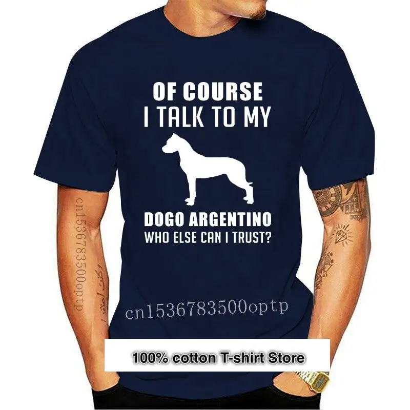 

Camiseta Dogo argentina para hombre, camisa de diseñador, holgada, auténtica, Normal, Primavera, nueva