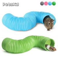 hamster game pipeline small pet fun tunnel telescopic 100cm pipe guinea pig hedgehog totoro ferret product rat toys stretch tube