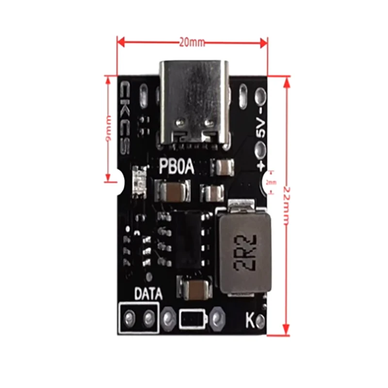 1 шт. высокоточный интегрированный модуль для зарядки и разрядки 5 В 2 А вход Type-C