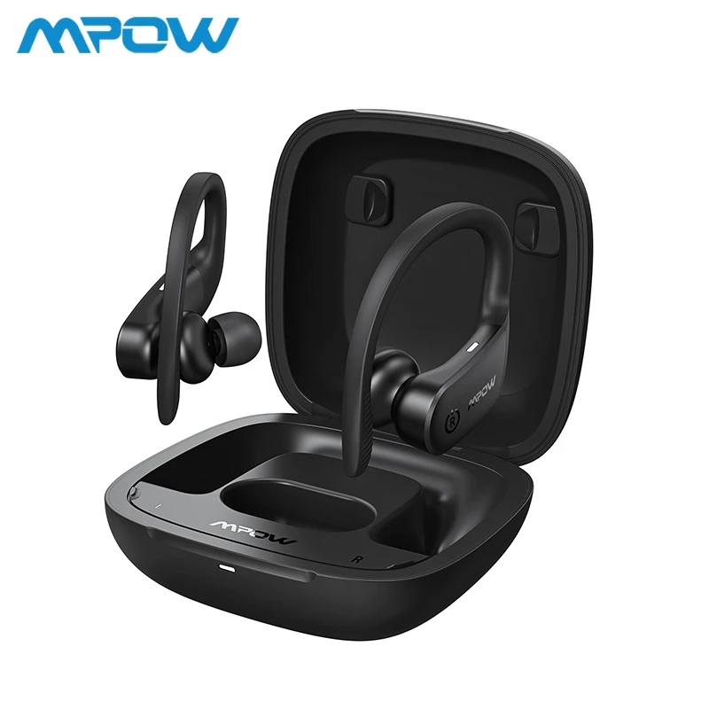 

[Доставка из мой] Mpow Flame Lite беспроводные Bluetooth-наушники со встроенным зарядным чехлом черного цвета