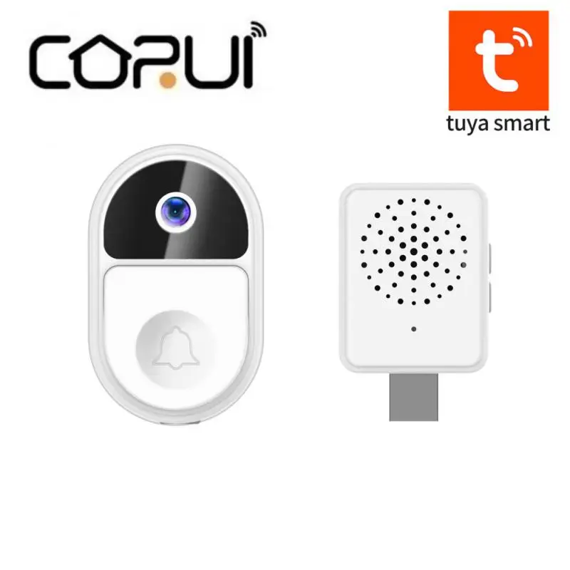 

CORUI TUYA видео дверной звонок WiFi беспроводной открытый дверной звонок умный дом беспроводной дверной телефон камера IP65