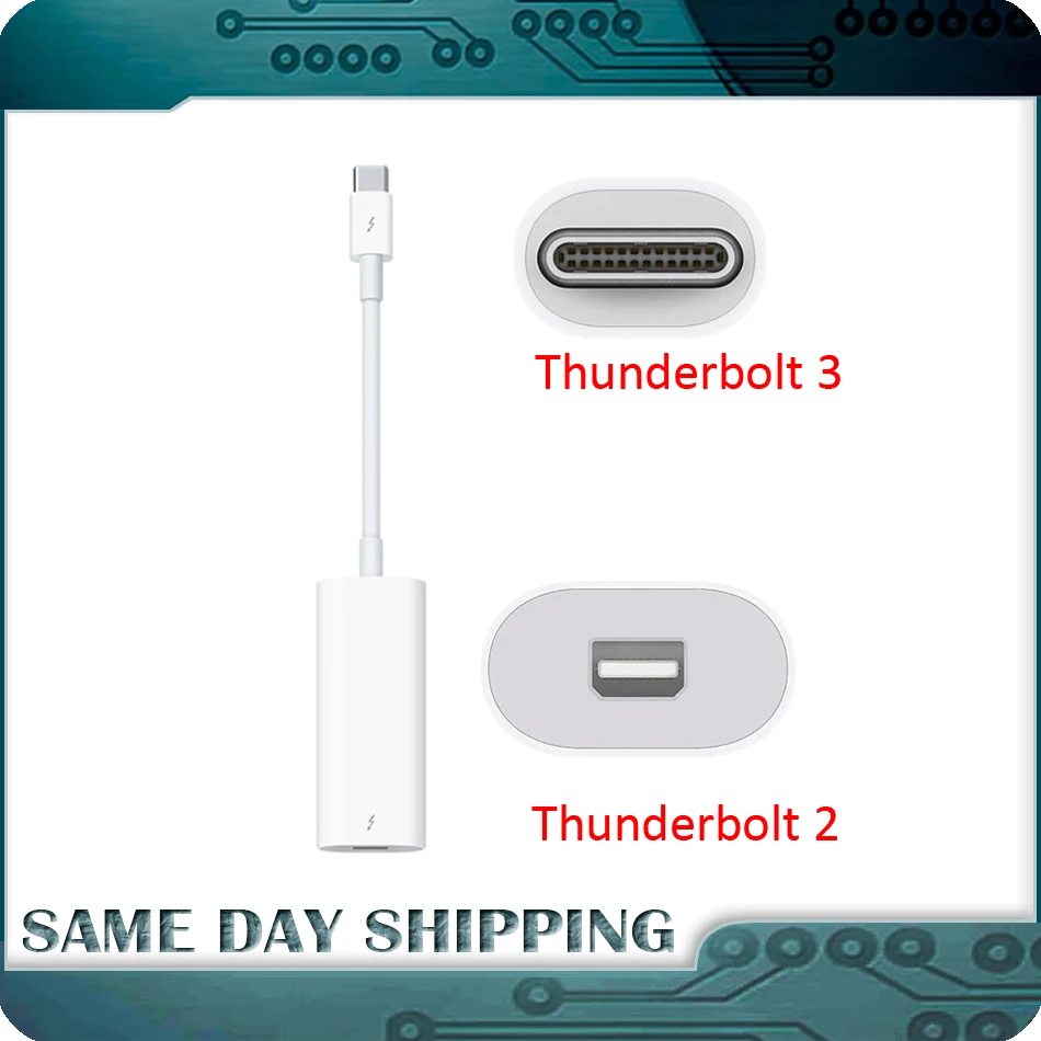 

Оригинальный Официальный кабель адаптера для Apple Thunderbolt 3 USB-C в Thunderbolt 2 MMEL2 A1790 белый