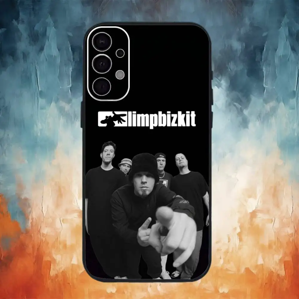 Фото Чехол для телефона Rock Band L-Limp B-Bizkit для Samsung S26,25,24,23,22,30,21,10,9,Ultra,Plus,Lite, черный, мягкий чехол №5