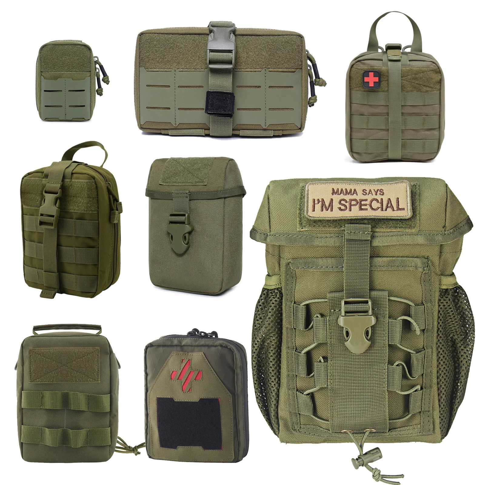 

Tactical Medical Pouch EDC First Aid Kits Bag Hunting Vest Emergency Tools Pack Camping Survival Pouch SOS Army Fanny Pack