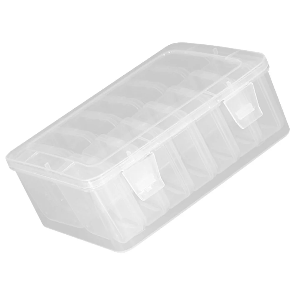 

1 Set of Multi-grid Jewelry Storage Case Earring Necklace Divider Organizer Clear Trinket Holder
