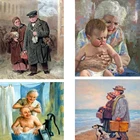 5D DIY алмазная живопись, художественный персонаж, алмазная вышивка, полностью круглая мультяшная мозаика стразы, картина для украшения дома