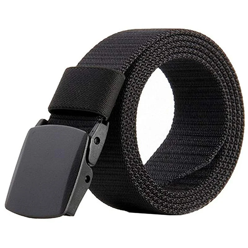 Men's Military Automatic Buckle Nylon Belt Outdoor Hunting Multifunctional Tactical Canvas Belt High Quality Men's Military Belt