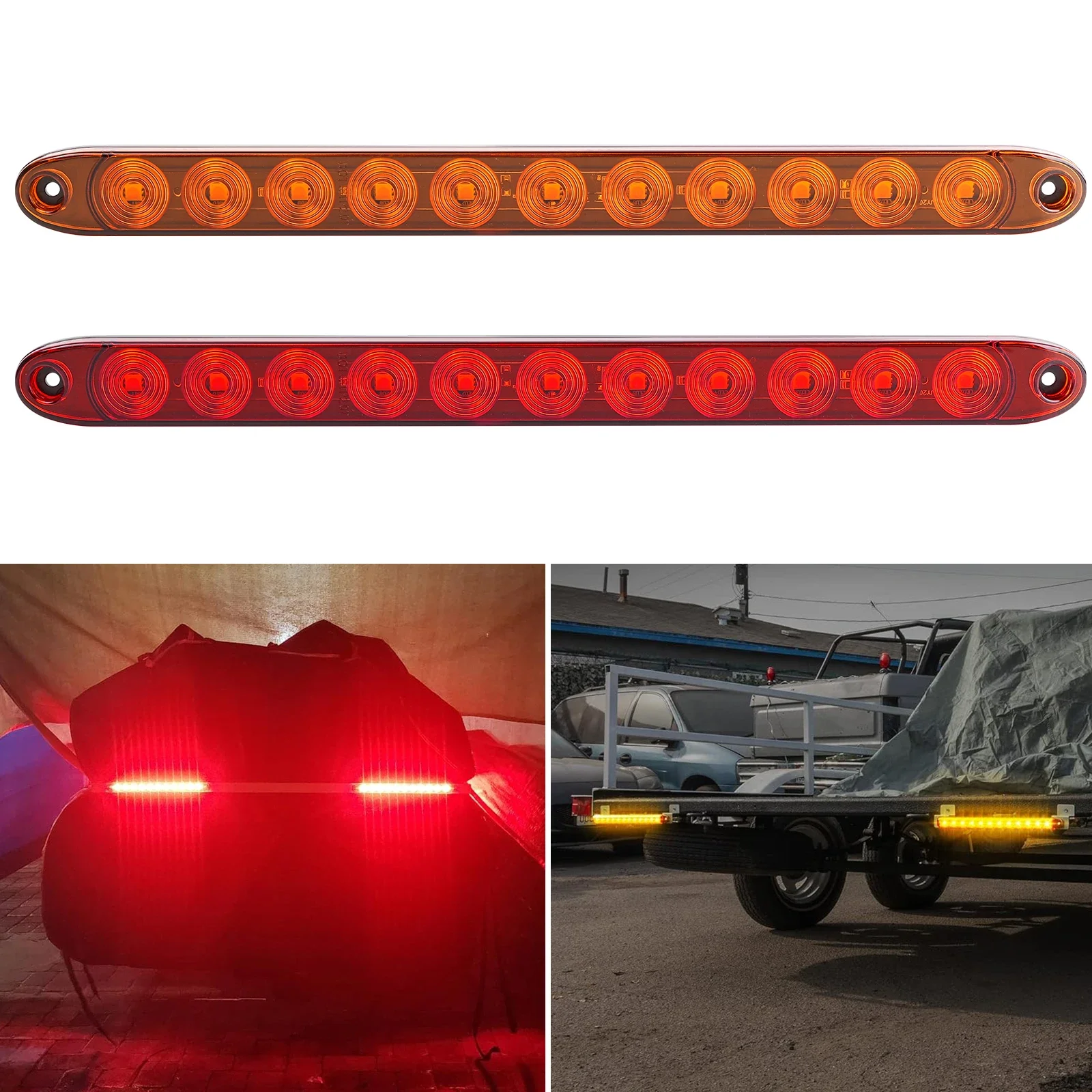 WANWUXIN 15 6-дюймовый светодиодный задний фонарь для прицепа универсальный 12 В