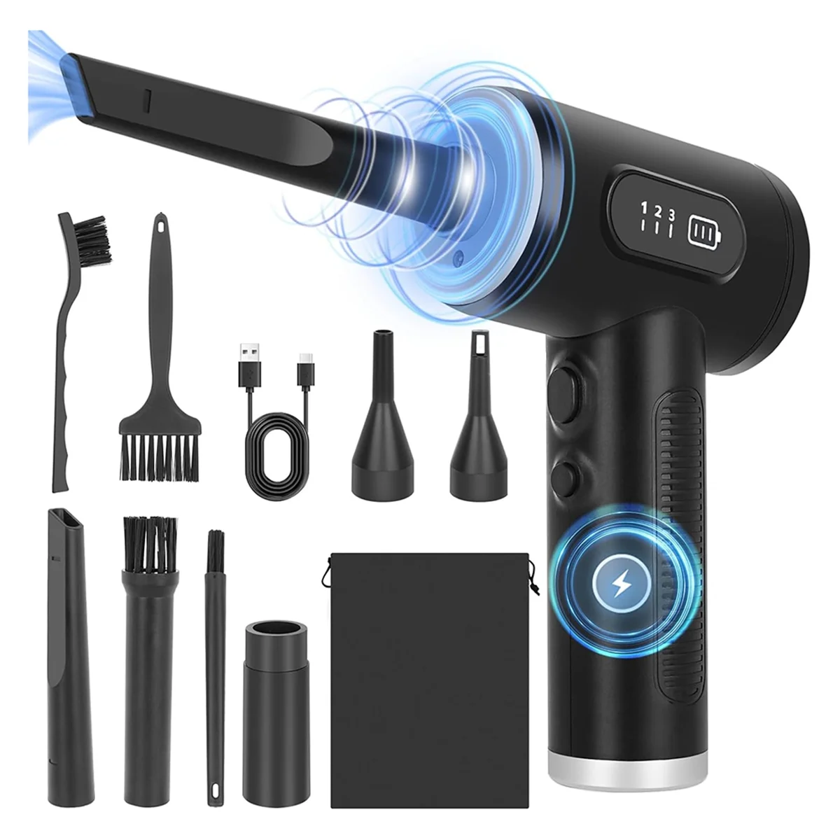 2 в 1 Электрический Пыльник для сжатого воздуха беспроводной пылесос и вакуум Air