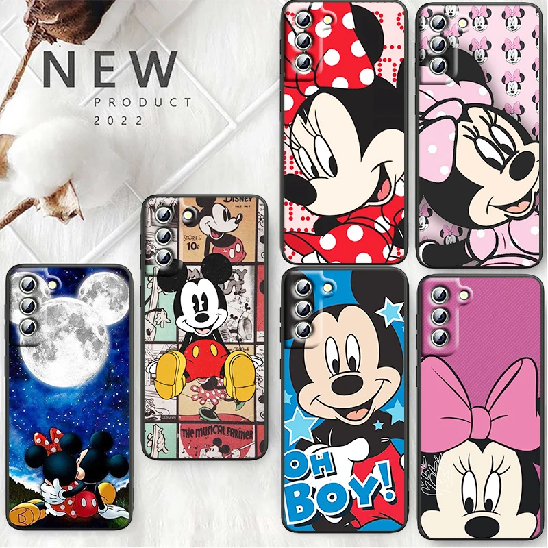 

Mickey Mouse Phone Case For Samsung S22 S21 S20 Ultra FE S10 S9 S8 Plus 4G 5G S10e S7 Edge TPU Cover