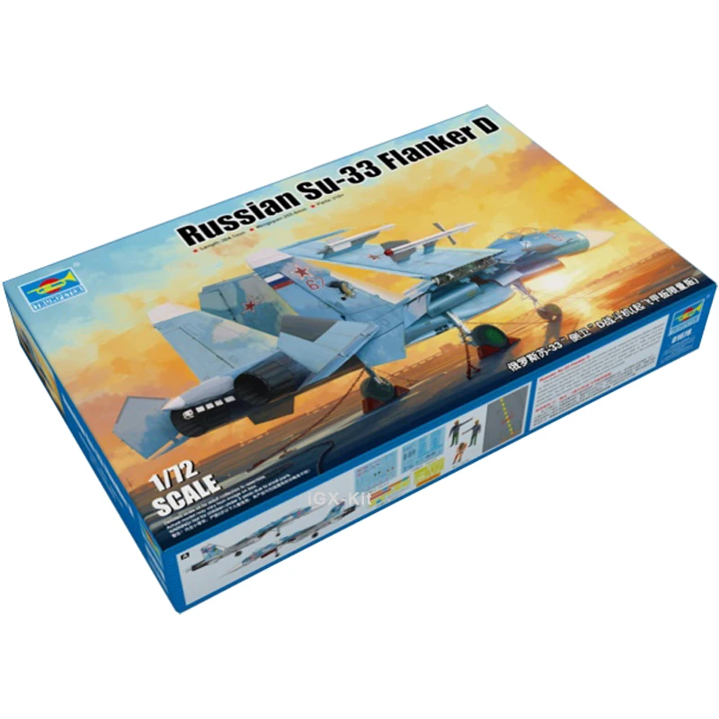 

Trumpeter 01678 1/72 Russian Su33 Su-33 Flanker D Fighter Aircraft Plane Handcraft Plastic Assembly Model Toy Gift Building Kit