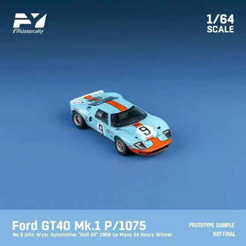 Фото Модель Ford GT40 Mk. в масштабе 1/64. Металлическая модель автомобиля Le Mans из литого сплава, коллекционная, для мальчиков, рождественский подарок №4