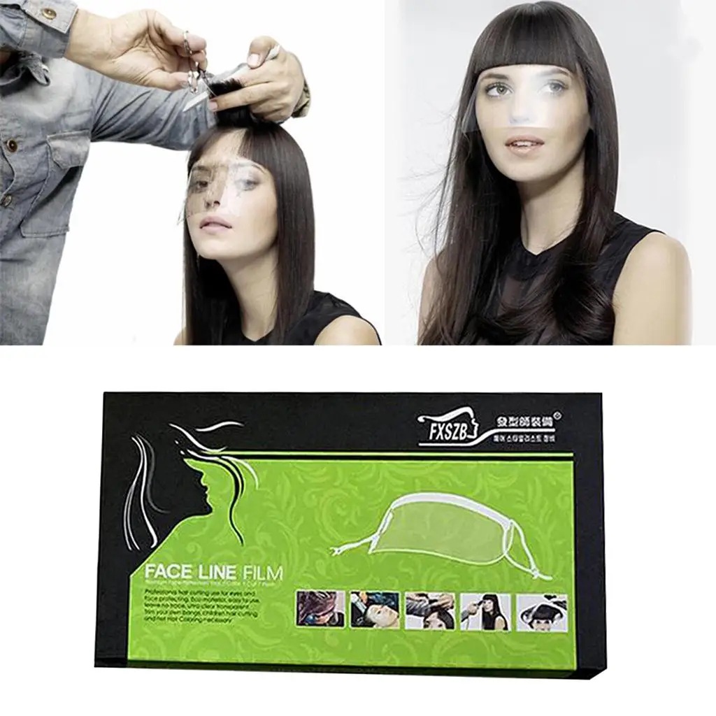 

50Pcs Disposable Face Hairspray Shield Cutting Bang Trimmer Tool Shield Face Eye Protector