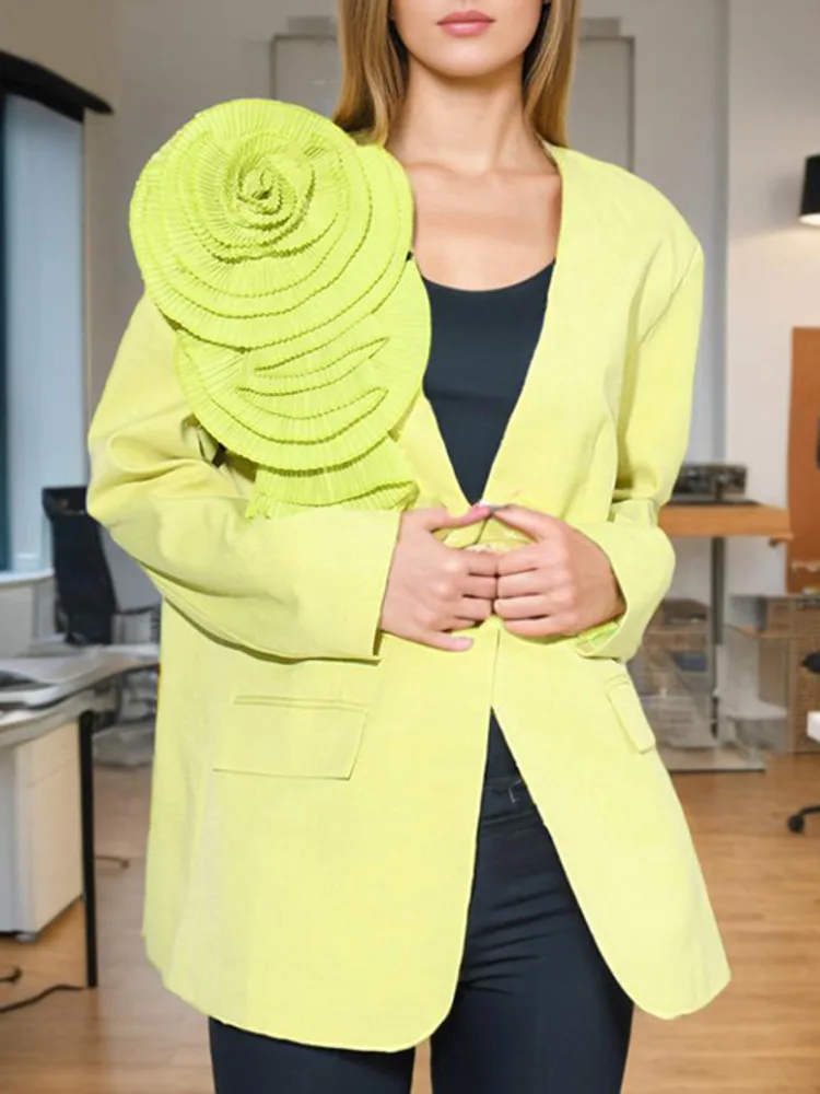 Женский блейзер ZMEENNA ZM63 летний однотонный элегантный с тремя цветами и одной