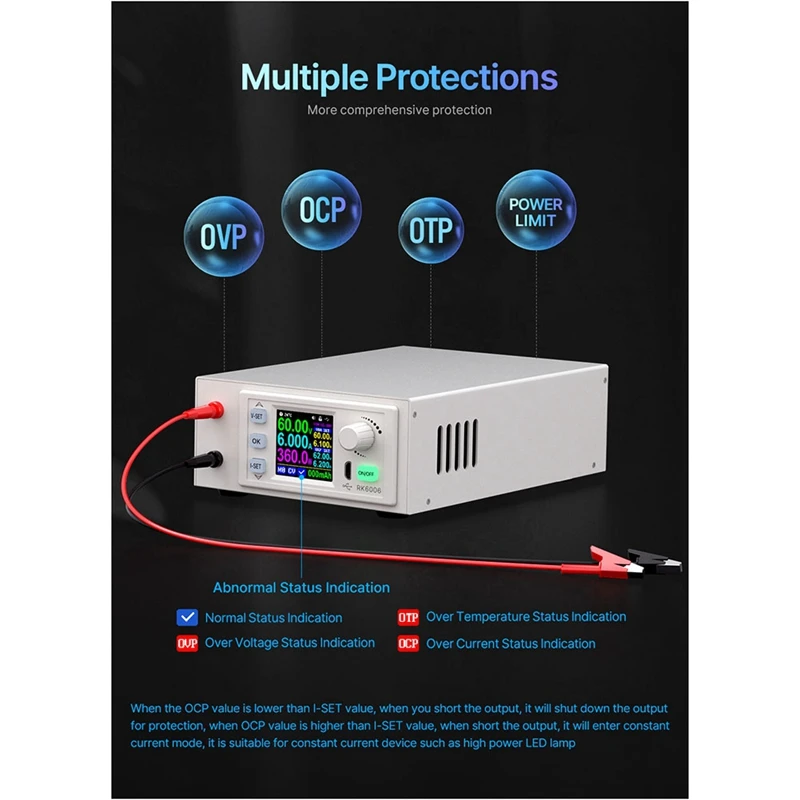 RD RK6006-C 60 В 6 А 4-значный регулируемый переменный ток в постоянный с цифровым
