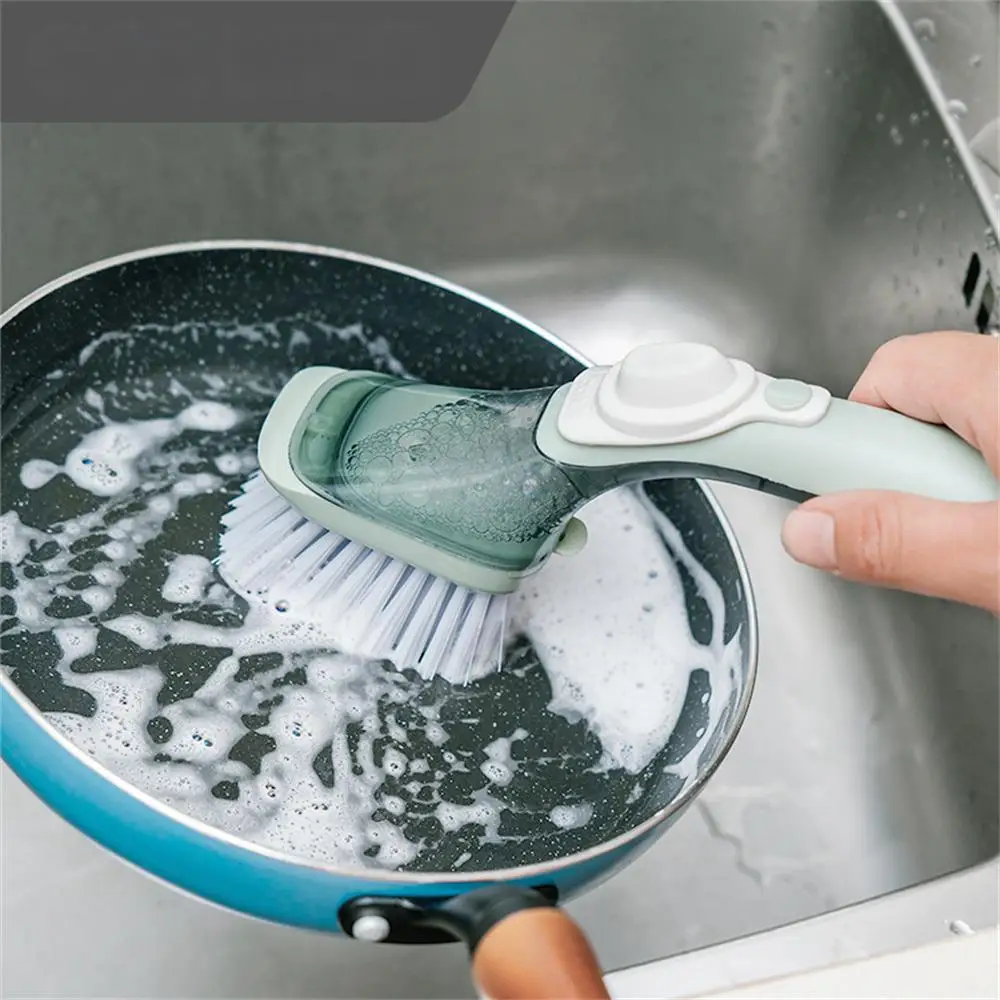 

Kitchen Cleaning Tools Multifunctional Integrated Design Cleaner Dishwashing Sponge 150g Liquid Soap Dispenser For Home Generic