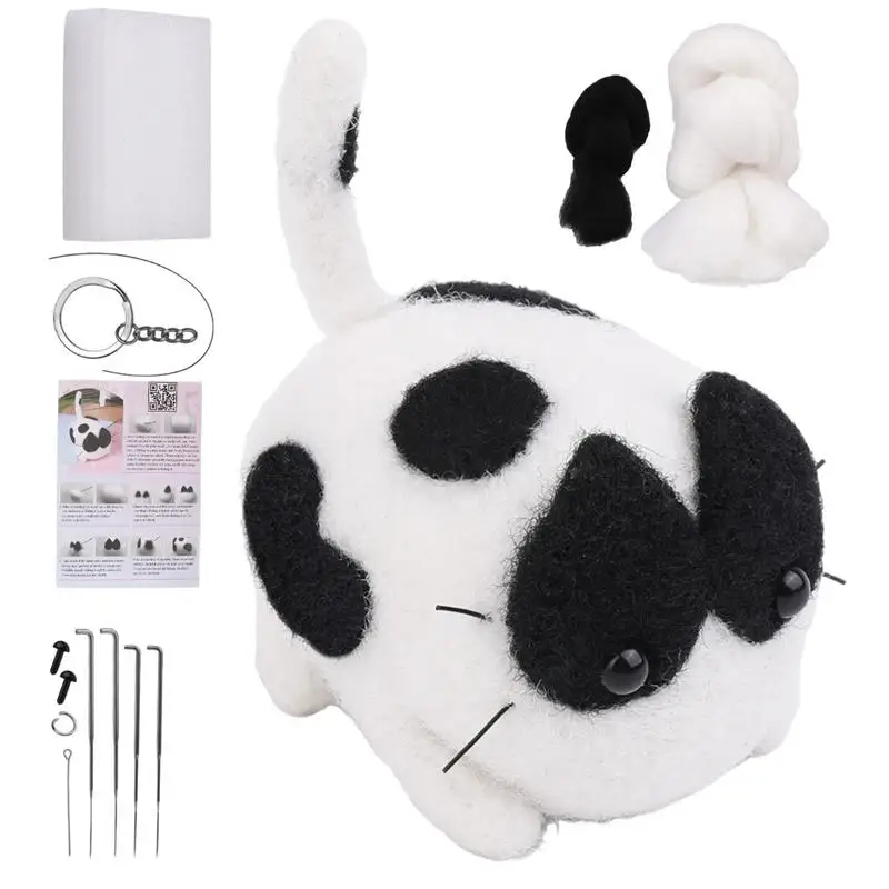 Набор для валяния иглой начинающих игл ручной работы рукоделия с шаговыми