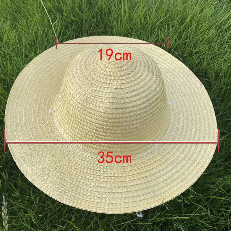 Beach Straw Dome Bucket Hat Shade Hat 