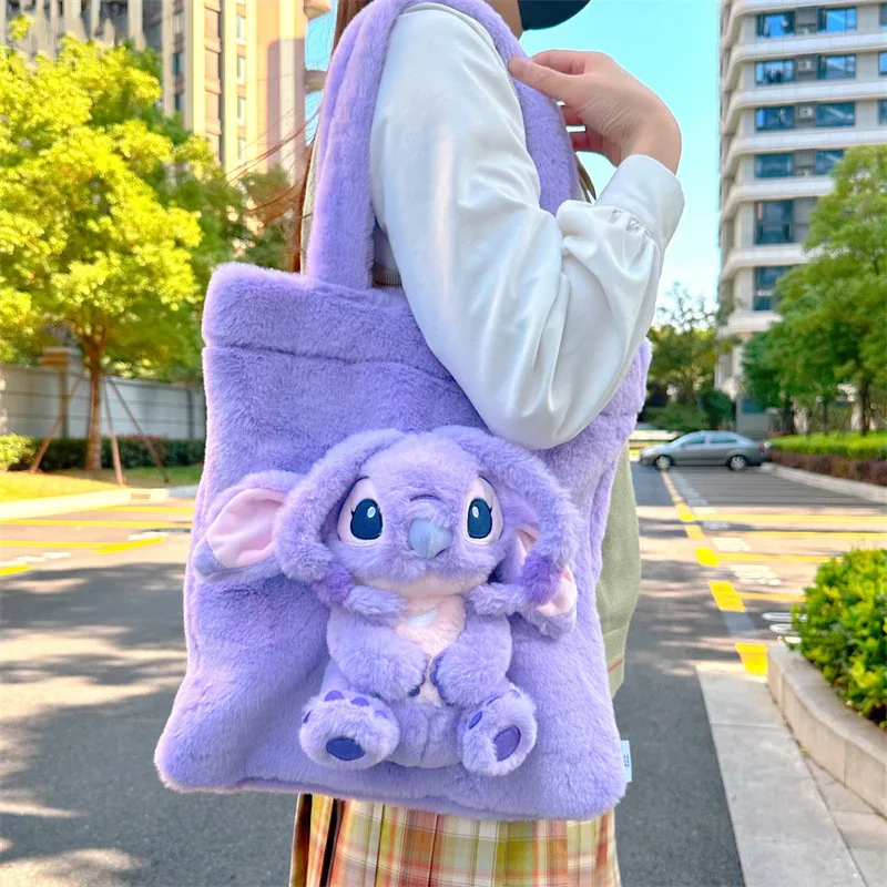 Модная плюшевая сумка на плечо для девочек с мультяшным ангелом