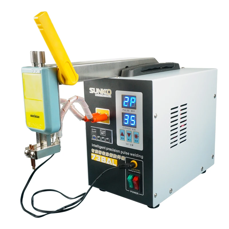 

SUNKKO 738AL 18650 Battery Spot Welder Pulse Spot Welder + 73LB Welding Arm + 70BN Welding Pen
