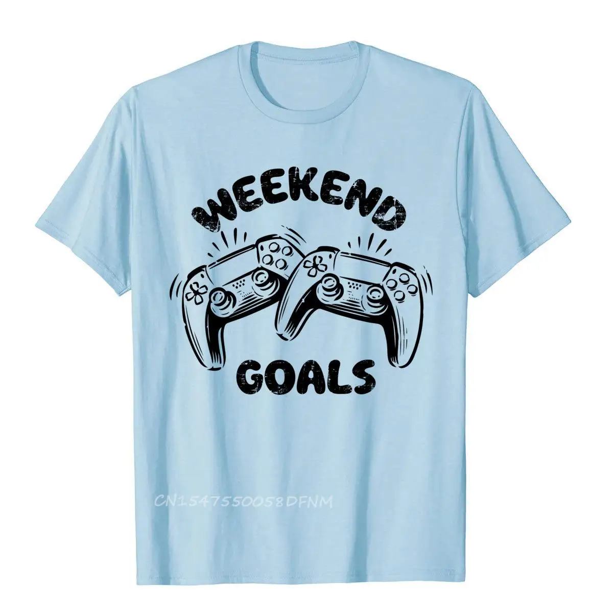 

WEEKEND GOALS Cotton Men Tops Shirts Printing T Shirt Gift Newest Luxury Camiseta