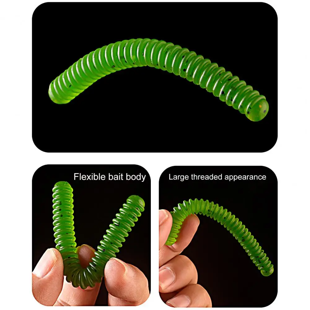 

Lure Baits Eco-friendly Potable Earthworms Outdoor Fishing Green Artificial Baits Fishing Supplies Fishing Baits Lure Baits