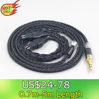 ln007728 16 core black occ earphone cable for sennheiser hd580 hd600 hd650 hdxxx hd660s hd58x hd6xx headphone