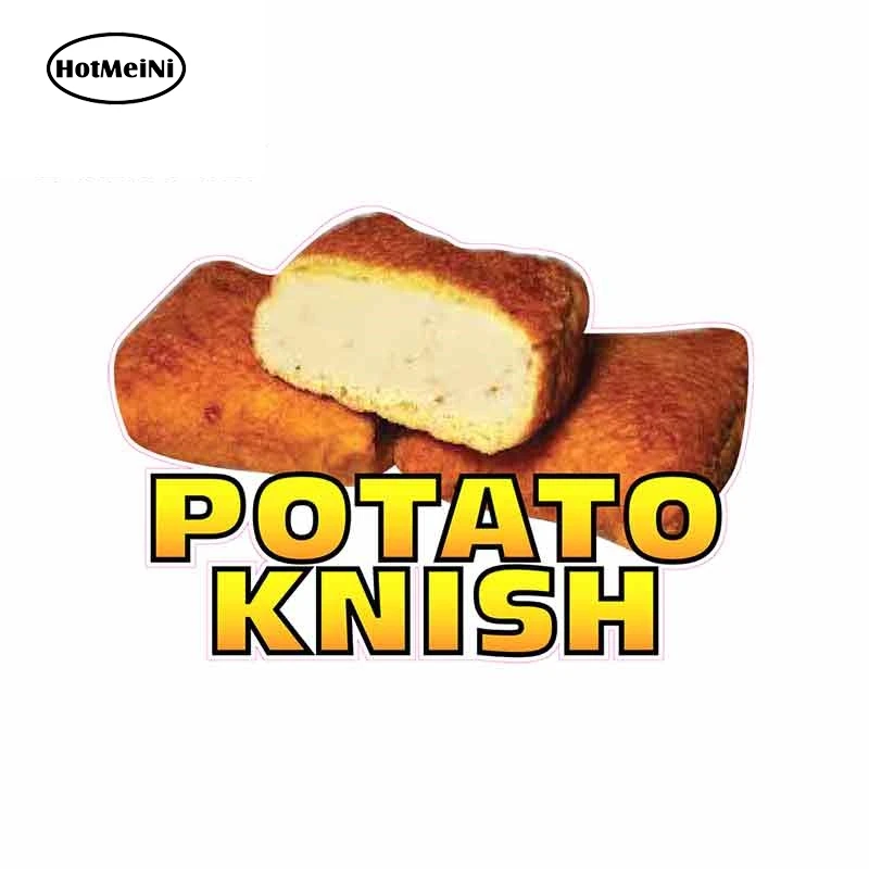 

13cm x 9cm For Potato Knish Vinyl Car Wrap Creative Stickers Car Graphic Decal Repair Sticker Pull Flower