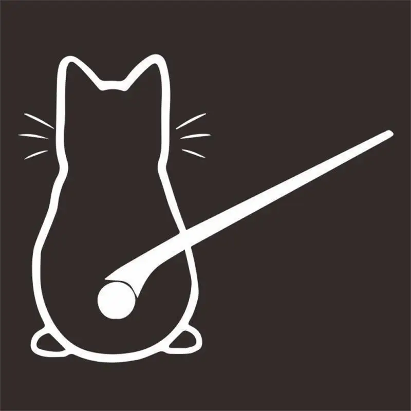 

Cat Car Stickers Personalized Ecorative Windshield Wiper Auto Parts After The File Glass Sticker Die Cutting Vinyl Decal