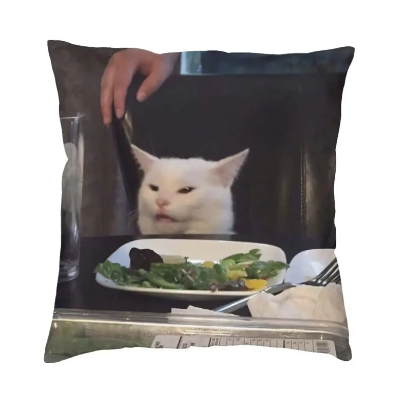 

It Cat Meme Pillowcase Printed Polyester Cushion Cover Decor Pillow Case Cover Home Square 45*45cm