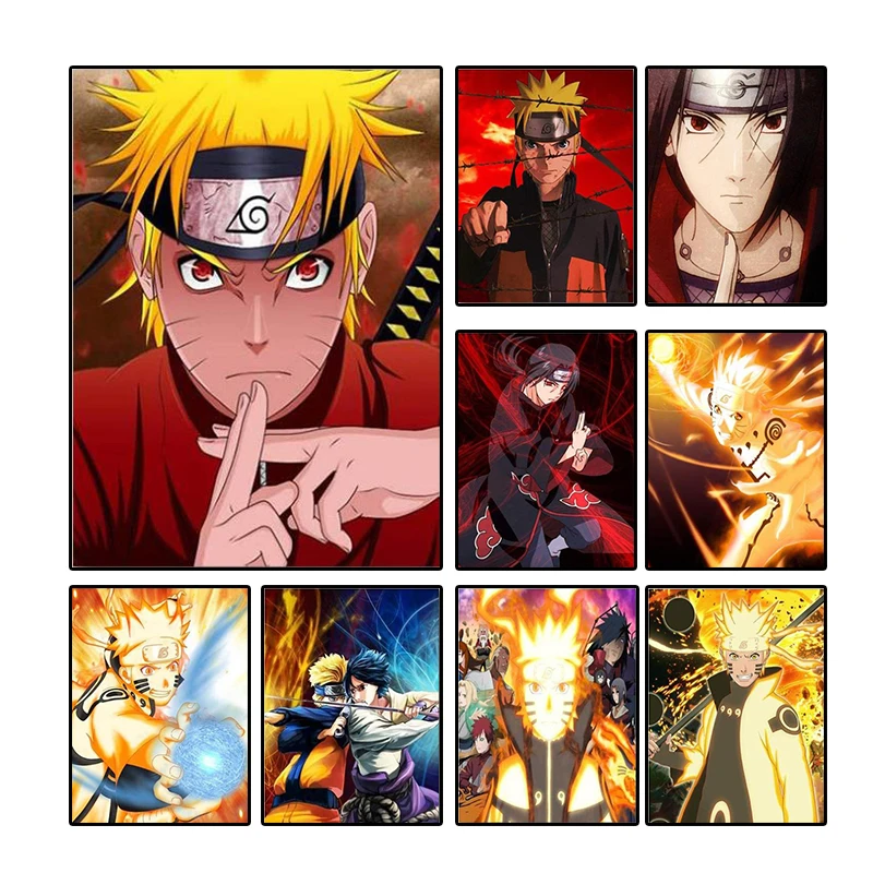 

Japanese Classic Anime Canvas Painting Naruto Sasuke Posters and Prints Printing Murals Children's Room Home Wall Decor Cuadros