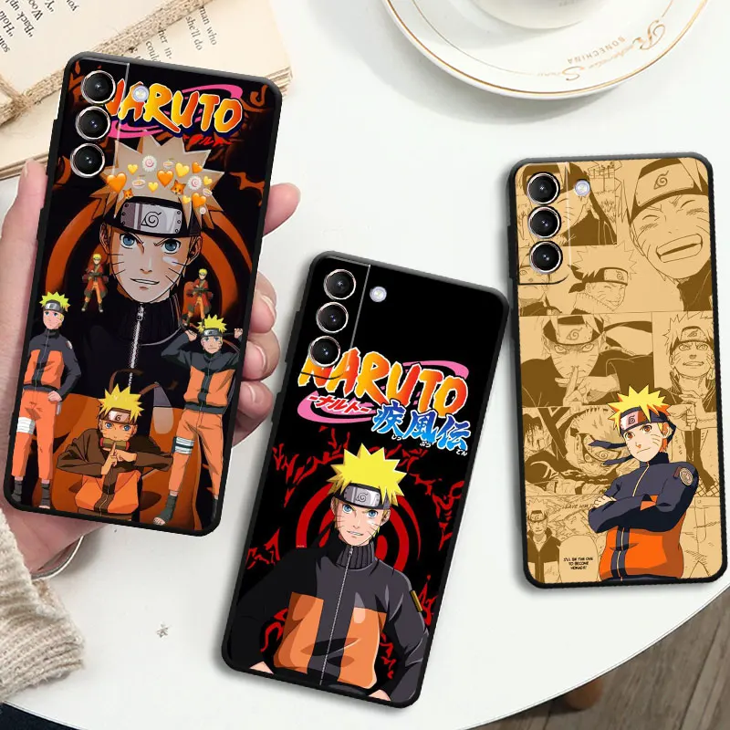 

Anime Naruto Case For Samsung Galaxy S22 S20 S21 S23 FE S10 Plus S23Plus S21FE Modelo Black Capa Phone Fundas