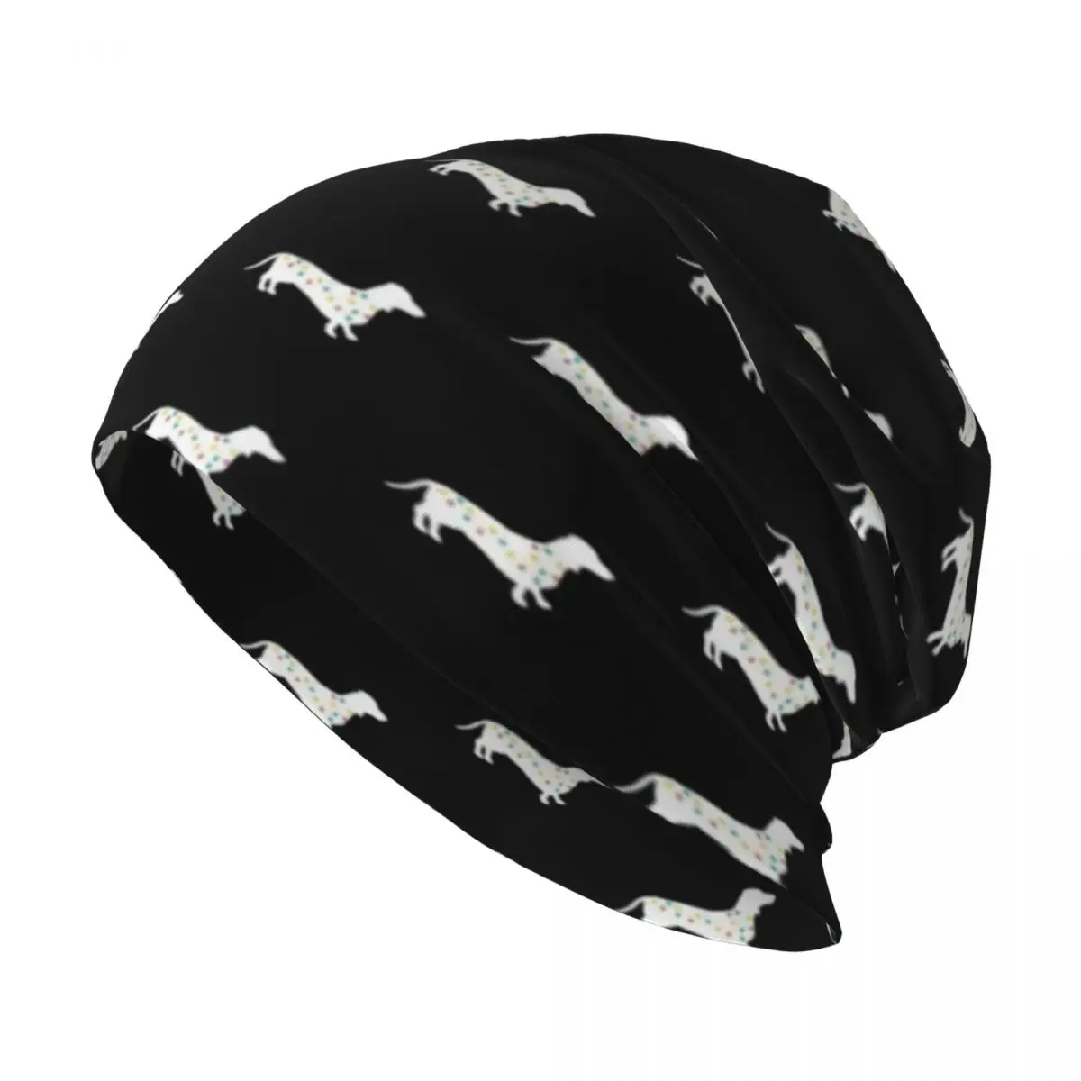 

Dachshund Christmas Thin Beanie Cute Animal Four Seasons Kpop Hat Hardcore Men Women Skullies & Beanies