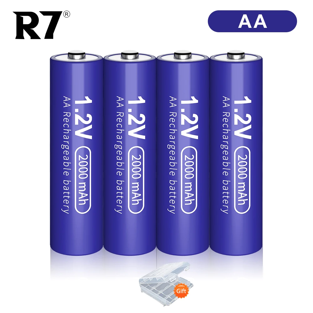 

1-10PCS R7 1.2V Ni-MH AA 2000mAh Rechargeable aa Battery For Temperature Gun Remote Control Mouse Toy batteries