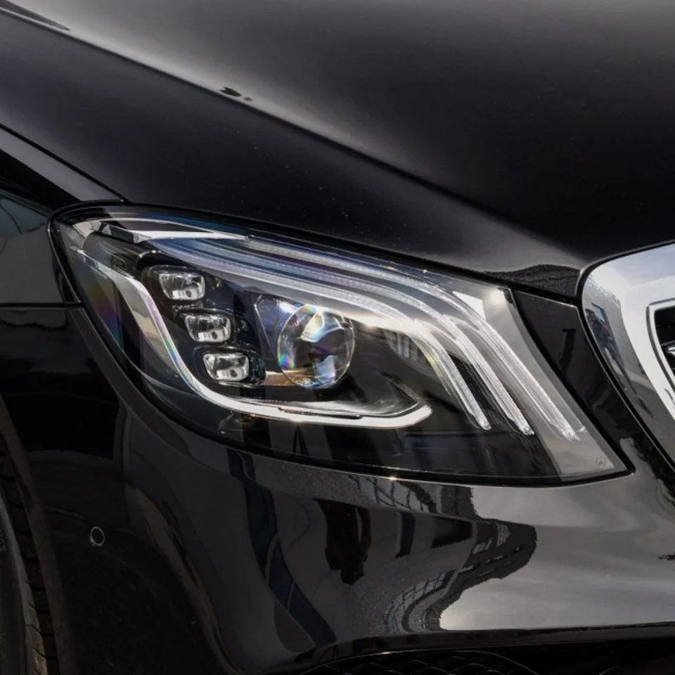 Новая крышка объектива фар стеклянная линза для Mercedes W222 S320 S450 S500 2018 2019 2020 фары