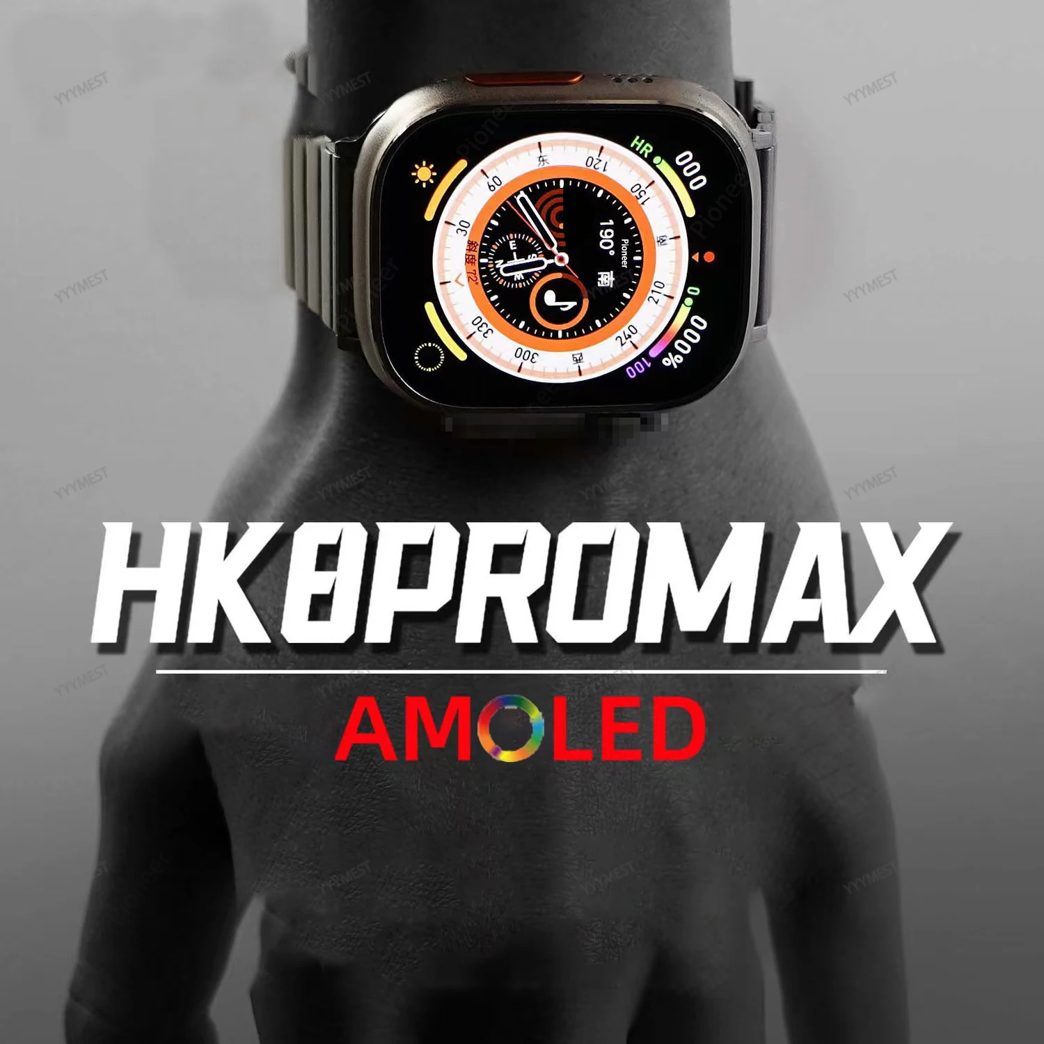 

Оригинальные Смарт-часы HK8 Pro Max серии 8 49 мм 2,12 "экран высокое обновление Rtae NFC Compass IWO Смарт-часы для Apple Watch Ultra