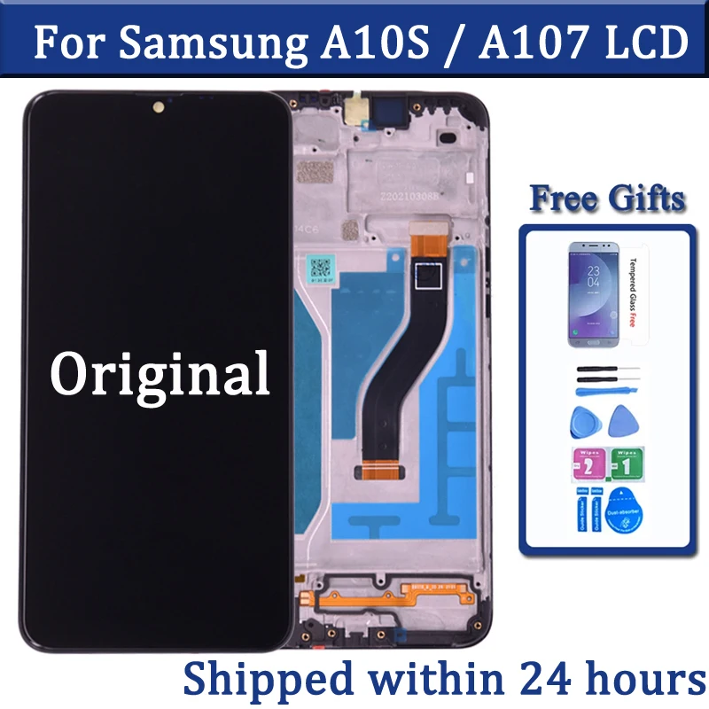 Оригинальный экран для Samsung Galaxy A10S A107 Lcd SM-A107F дисплей сенсорный экран дигитайзер в сборе Запасная часть