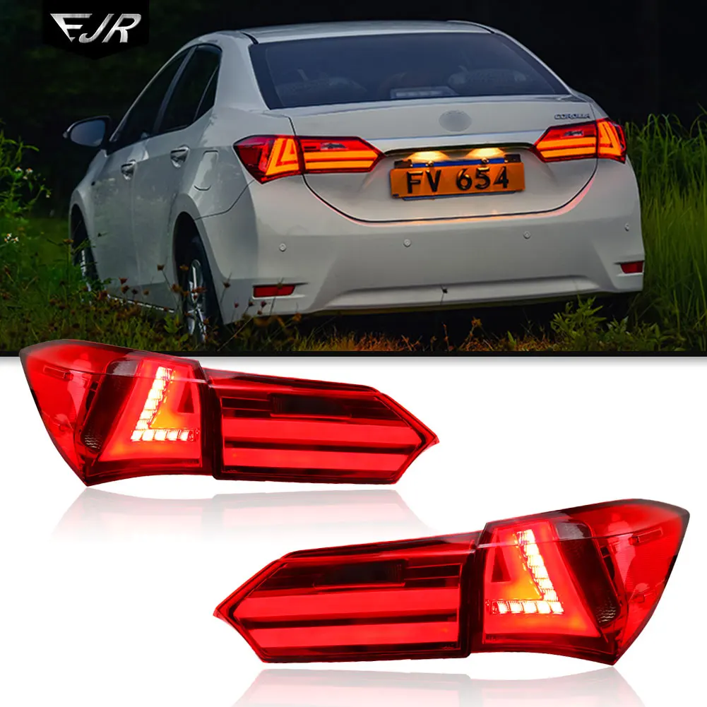 Для Toyota Corolla 2014-2017 автомобильные светодиодные задние фонари в сборе задний фонарь
