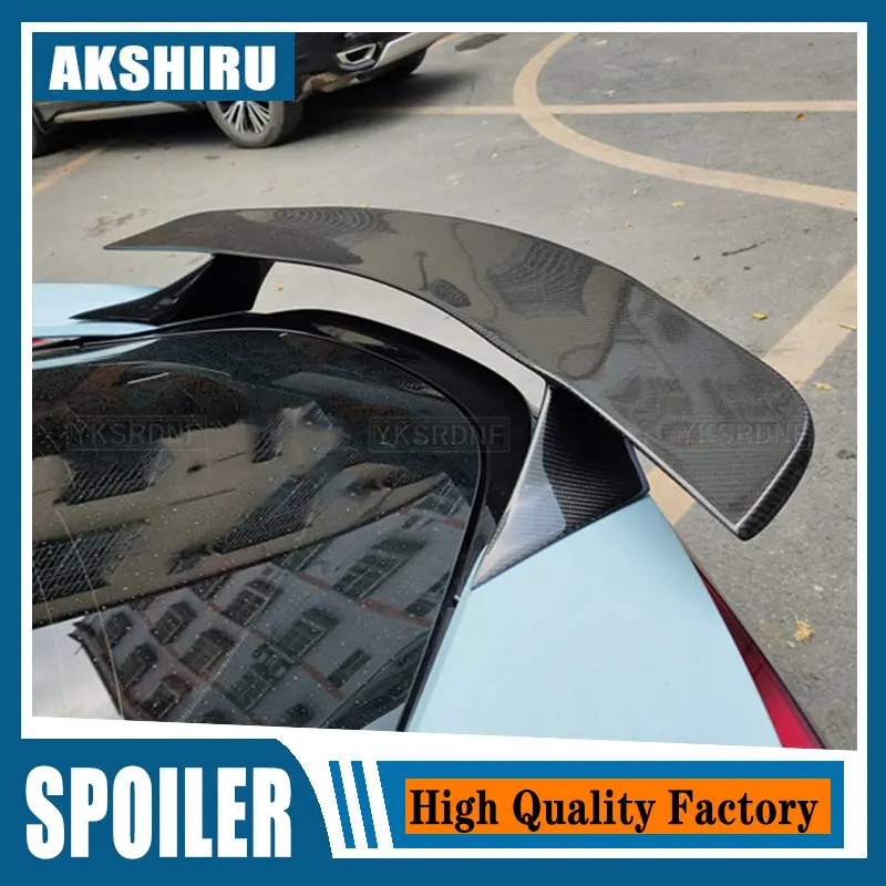 

For BMW i8 2014-2019 GT style Carbon Fiber Rear Roof Spoiler Wing Trunk Lip Boot Cover Car Styling