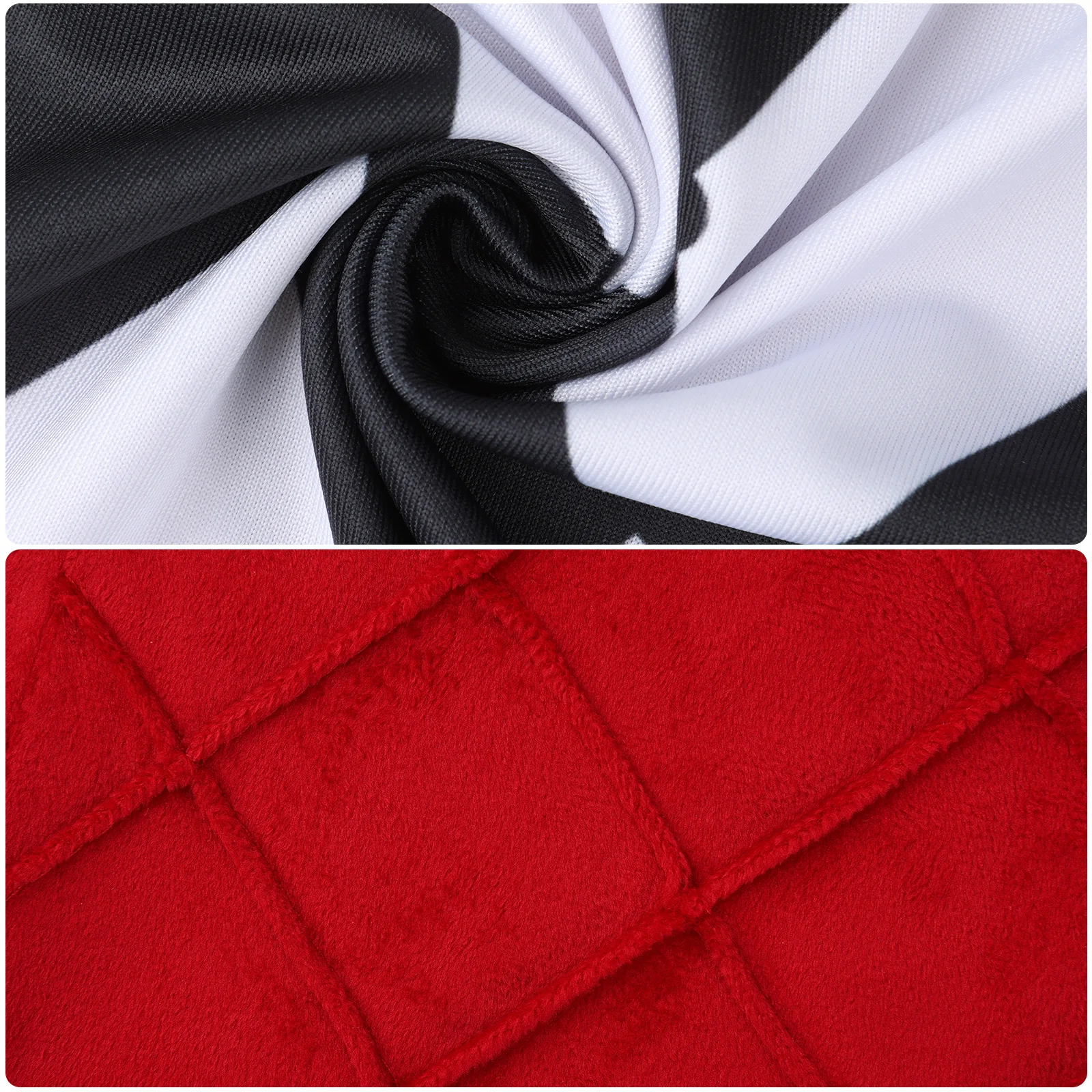 Аниме Леди Джокер Женский Клоун Гага Косплей Костюм Красное Пальто Черная Юбка