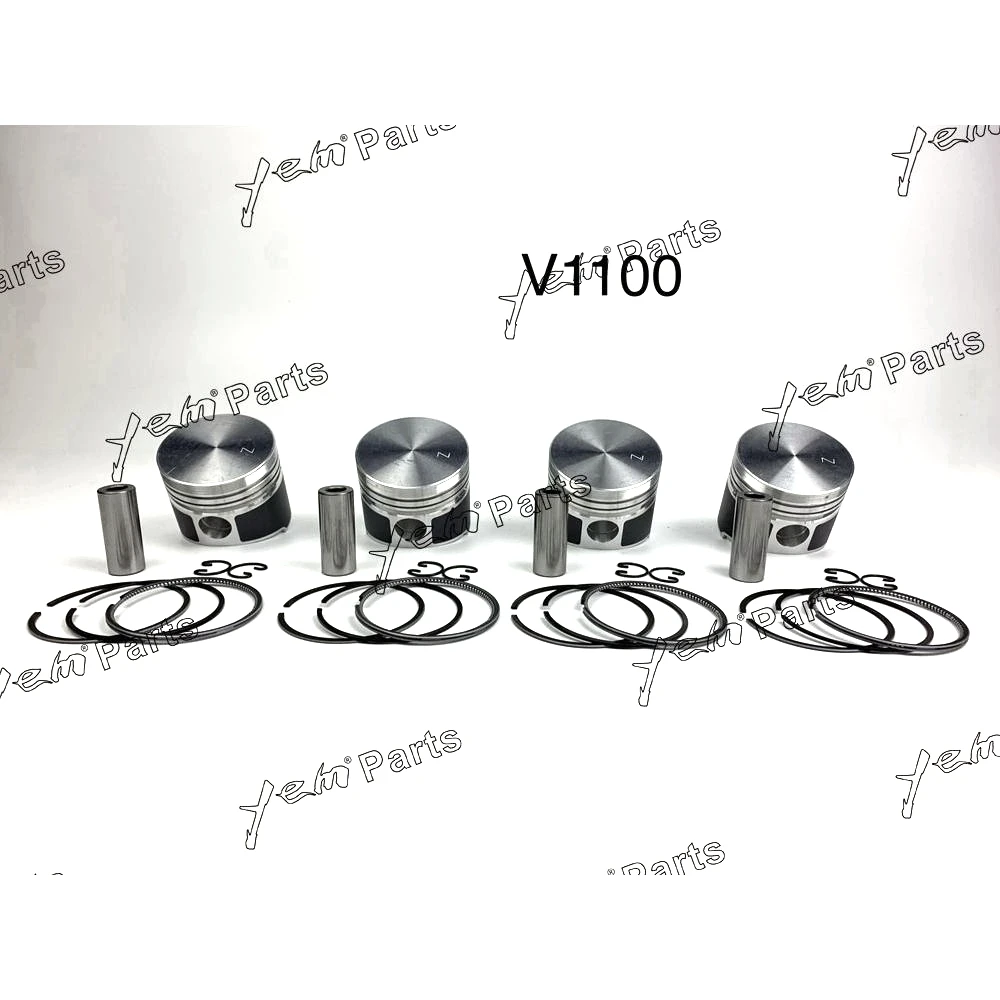 Комплект поршней и колец STD 72 мм для двигателя Kubota ZB600 D850 V1100