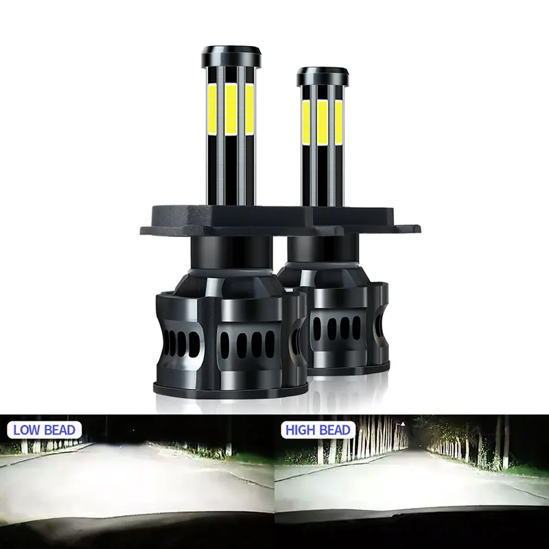 

New 4 6 8 Sides Led H8 H11 H7 LED 20000LM HB3 9005 HB4 H1 H3 H4 Led Headlight Bulb Canbus 60W 3D 360 Degree Super Auto Lamp 12V