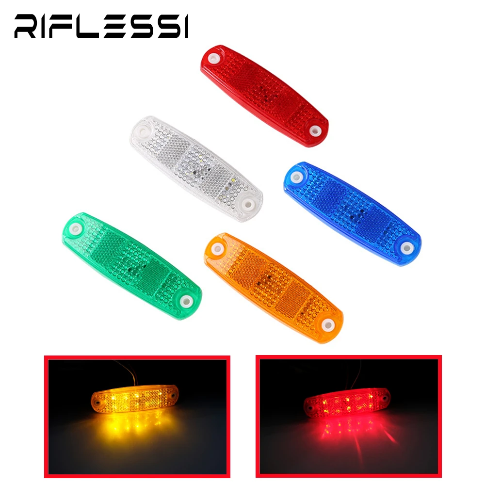

10 x Truck Side Lights 12V 24V LED Light For Boat Trailer Clearance Lights Red White Amber Blue Green Caravan Side Marker Light