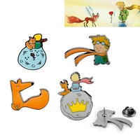 fashion cartoon fairy tale little prince brooch pin creative fox alloy jewelry clothing backpack pin student women jewelry gift