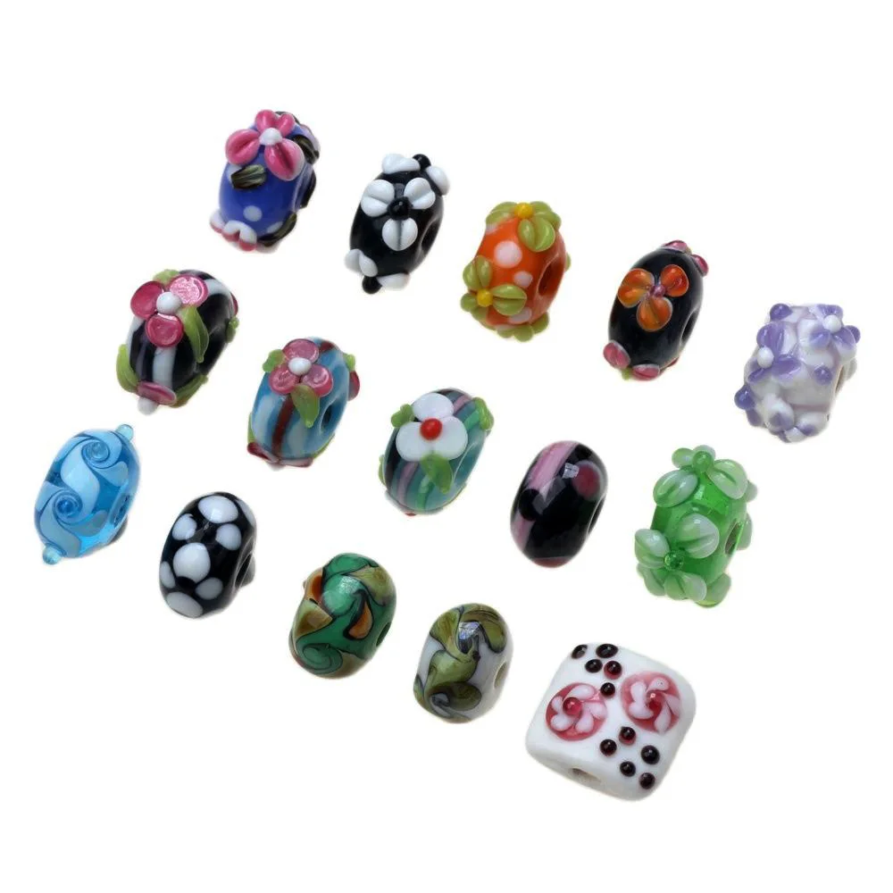 Дешево! 6 шт./лот смешанный стиль чистый ручной работы стеклянные бусины для
