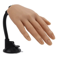 nail art practice hand with bracket fake nail training hands manicure art tools flexible bendable hand display nails supplies