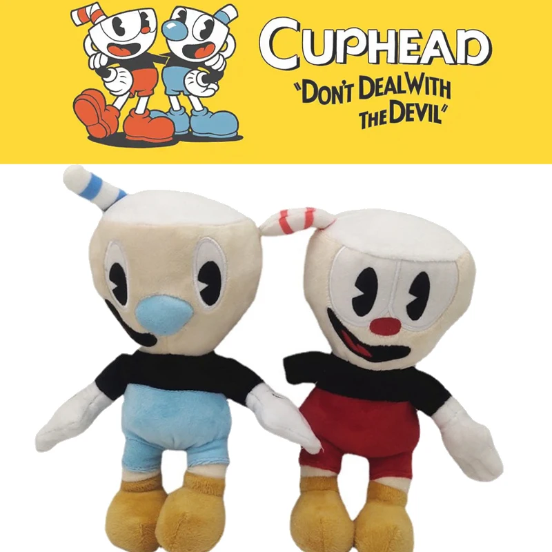 Новый стиль 25 см милая игрушка Cuphead Mugman The Devil легендарная чаша Kawaii игрушки для